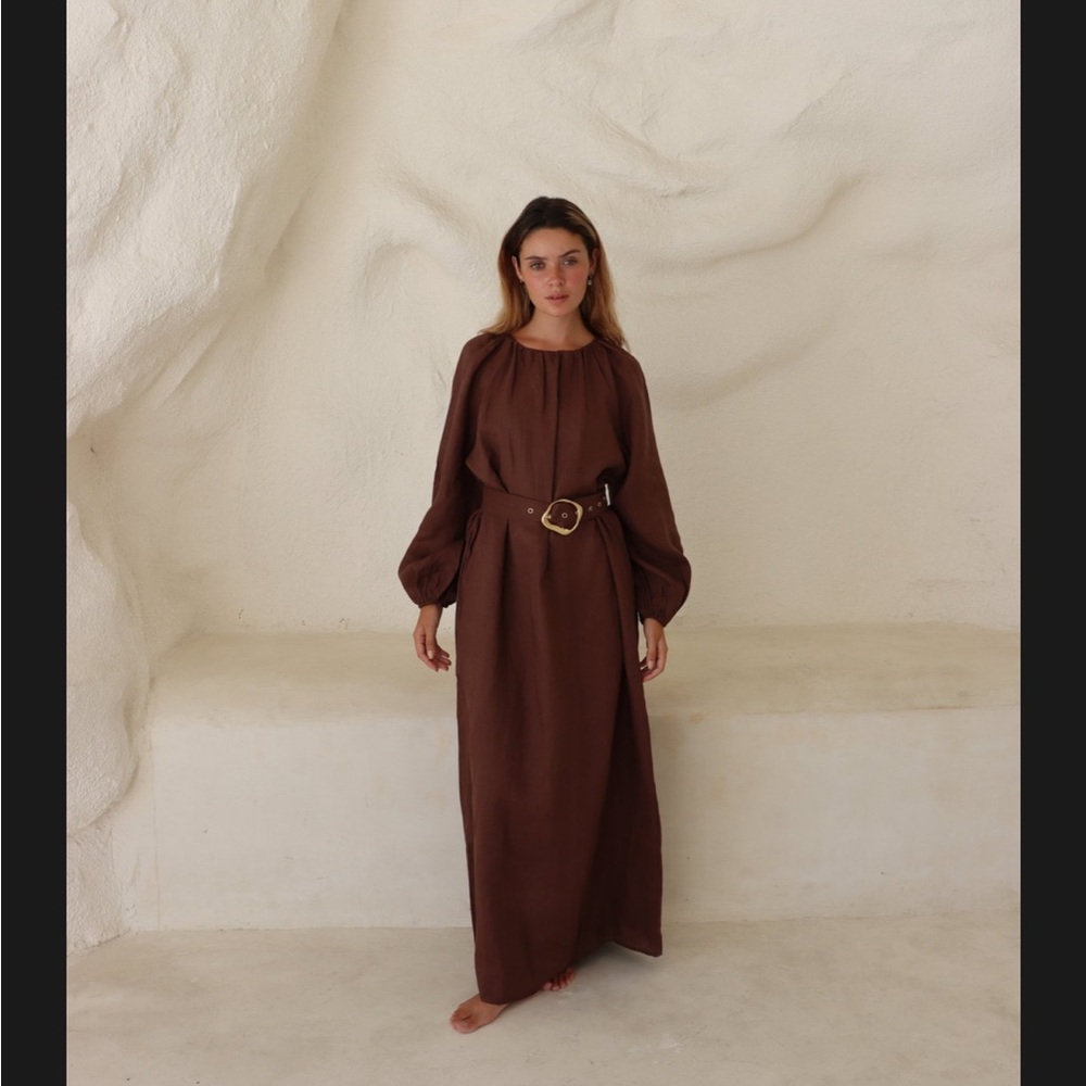 Haya & I Sohar Linen Dress NWT